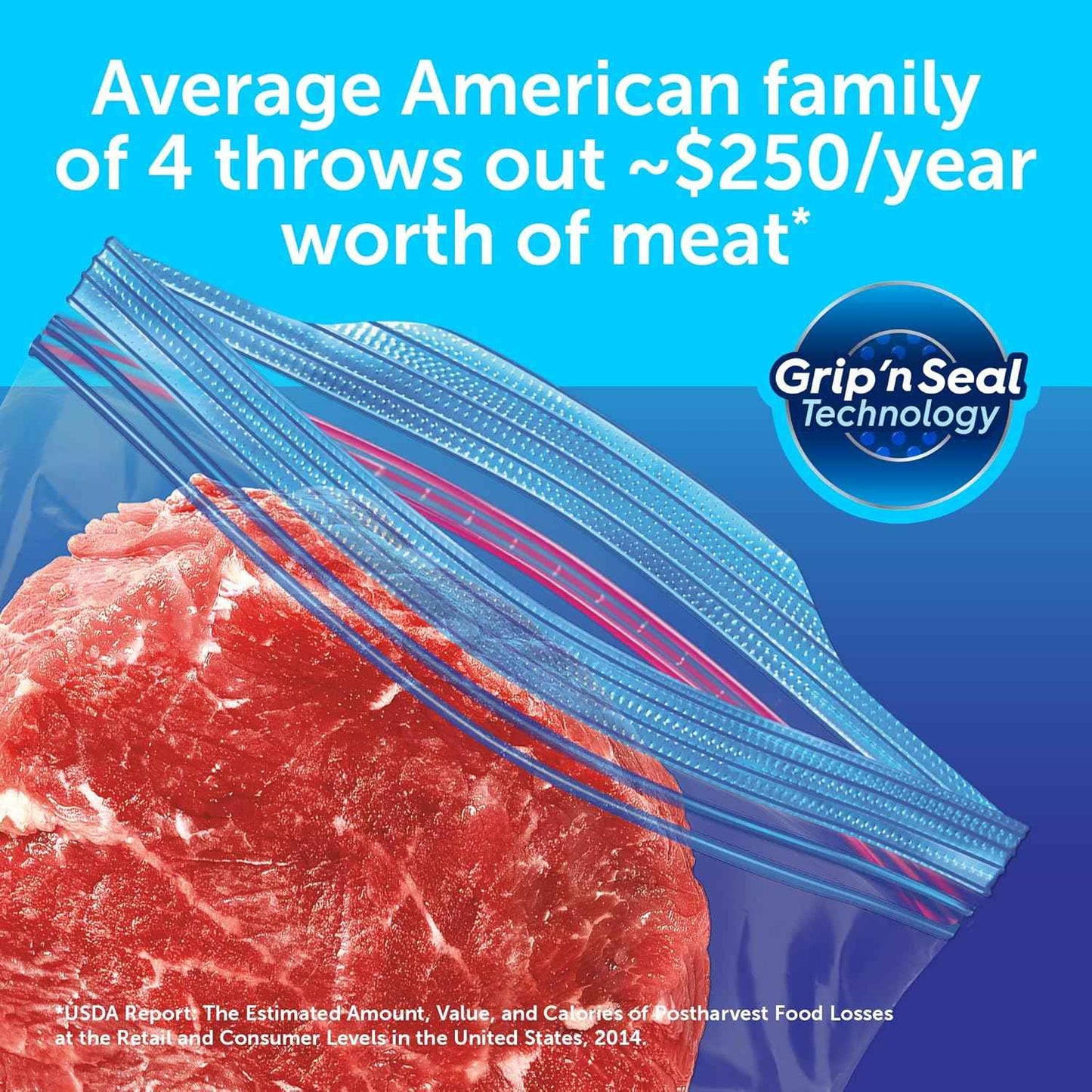 Ziploc Pint Food Storage Freezer Bags, Grip 'n Seal Technology for Easier Grip, Open, and Close