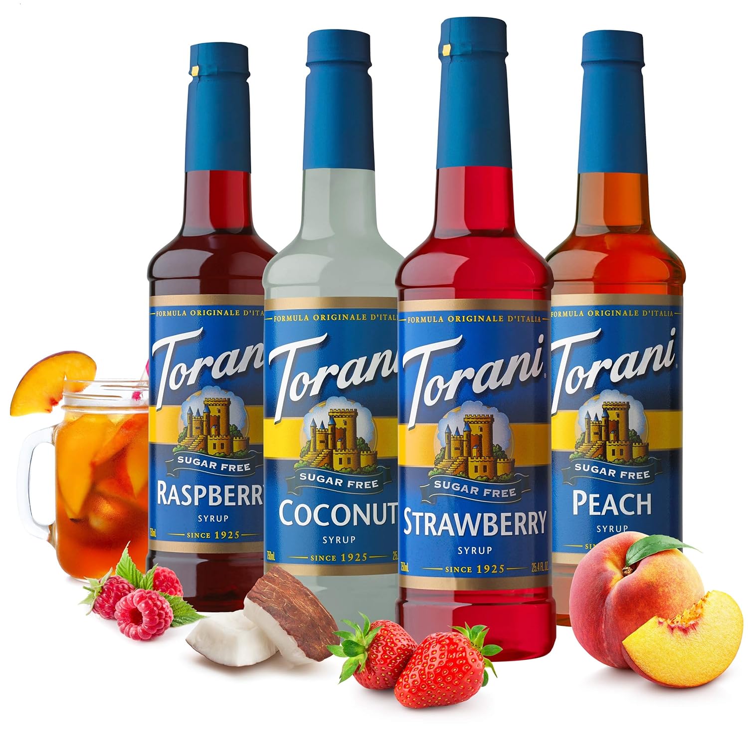 Torani_Sugar_Free_Flavored_Drink_Syrup_Soda_Flavors_Variety_Pack,_Raspberry,_Coconut,_Strawberry_&_Peach,_25.4_fl_oz,_(Set_of_4)