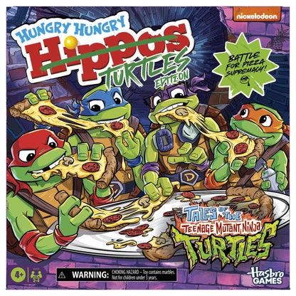 Hungry Hungry Hippos: Teenage Mutant Ninja Turtles Edition Game | Ages 4 and Up | 2 to 4 Players | Kids Board Games | Gifts for Preschoolers | Easter Gifts for Boys and Girls (Amazon Exclusive)
