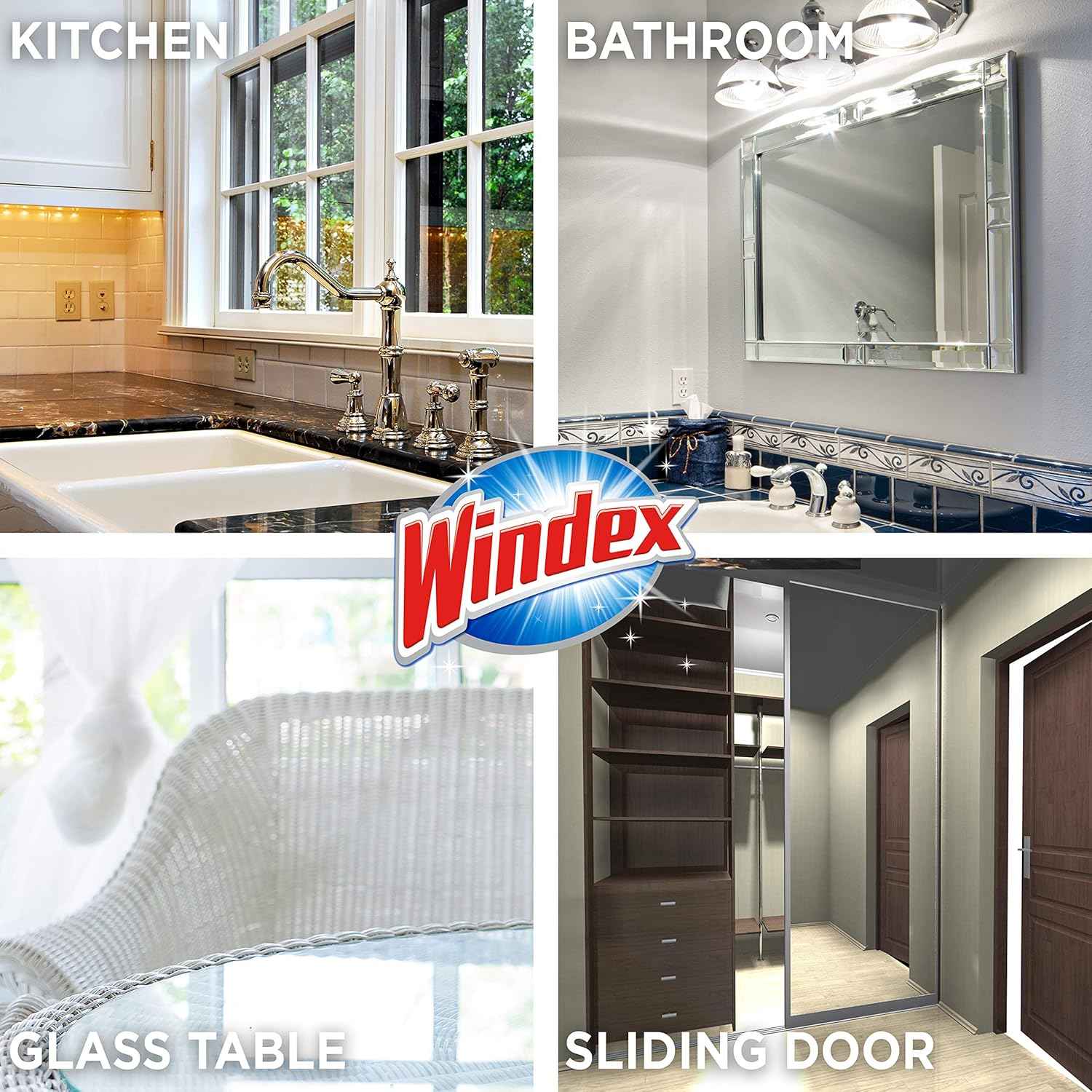Windex Wipes Glass Cleaning, Pre-Moistened Glass and Surface Wipes to Clean Home Surfaces, Household Essentials, Original Scent