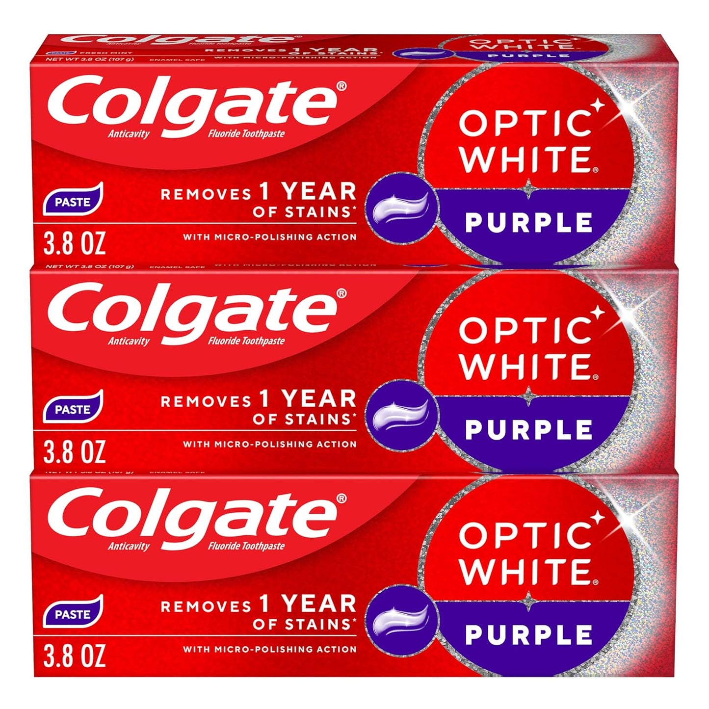 Colgate_Optic_White_Purple_Teeth_Whitening_Toothpaste,_3_Pack,_Anticavity_Toothpaste_with_Fluoride,_Fresh_Mint_Flavor,_3.8_OZ
