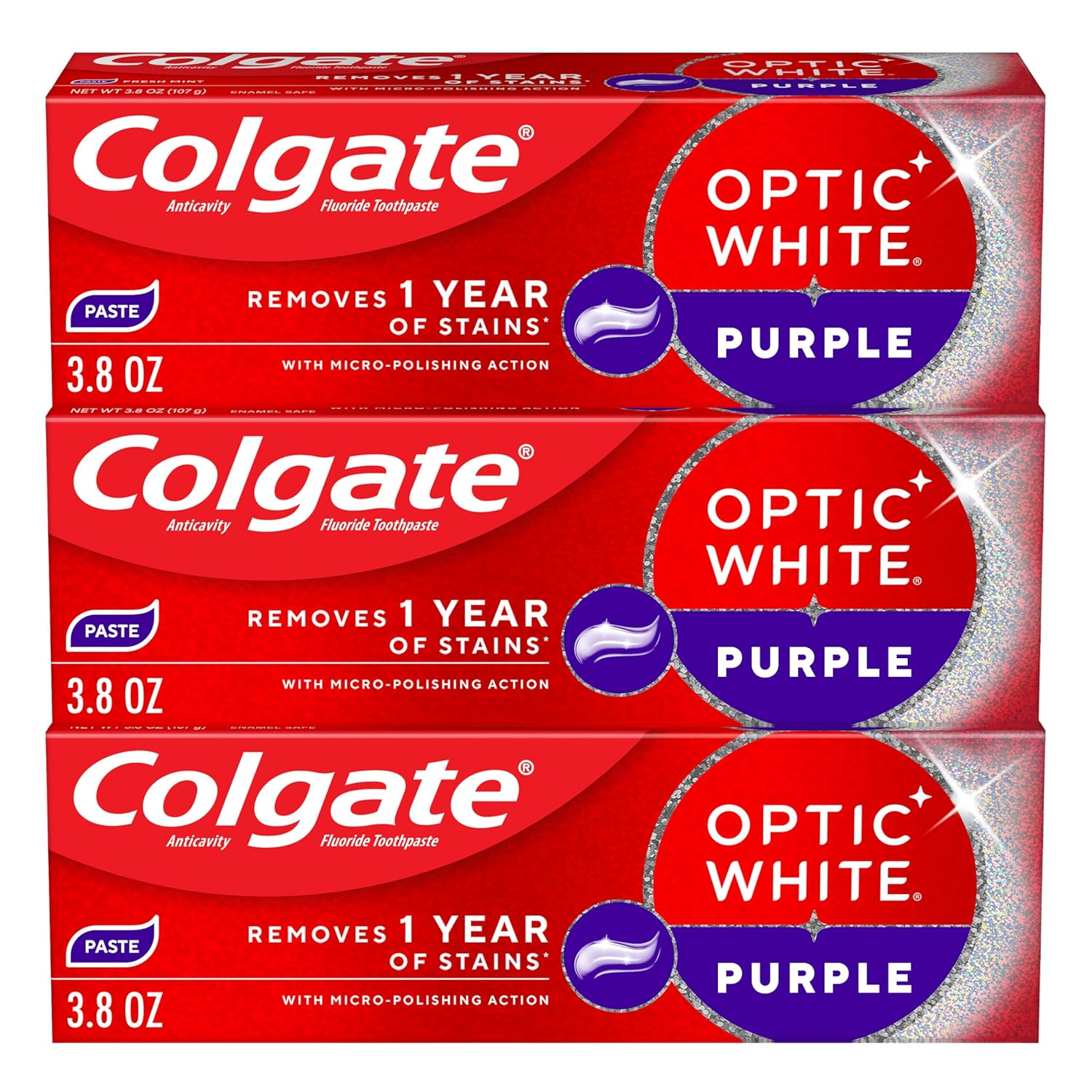 Colgate_Optic_White_Purple_Teeth_Whitening_Toothpaste,_3_Pack,_Anticavity_Toothpaste_with_Fluoride,_Fresh_Mint_Flavor,_3.8_OZ