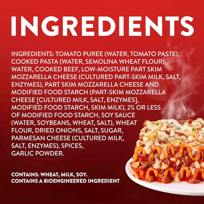 Stouffer's Classic Lasagna With Meat And Sauce, Single Serve Frozen Meal