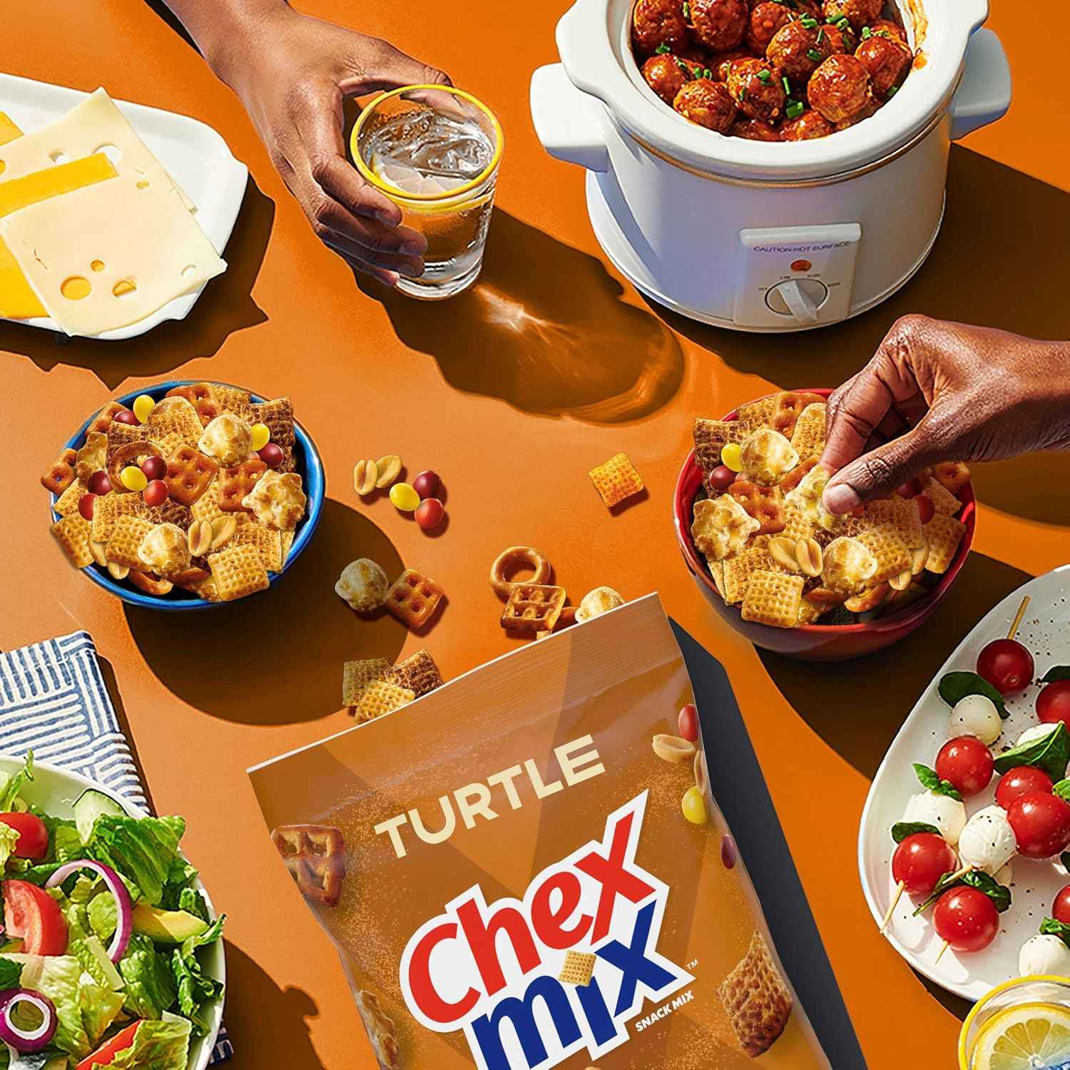 Chex Mix Turtle Snack Mix, Indulgent Snack Bag