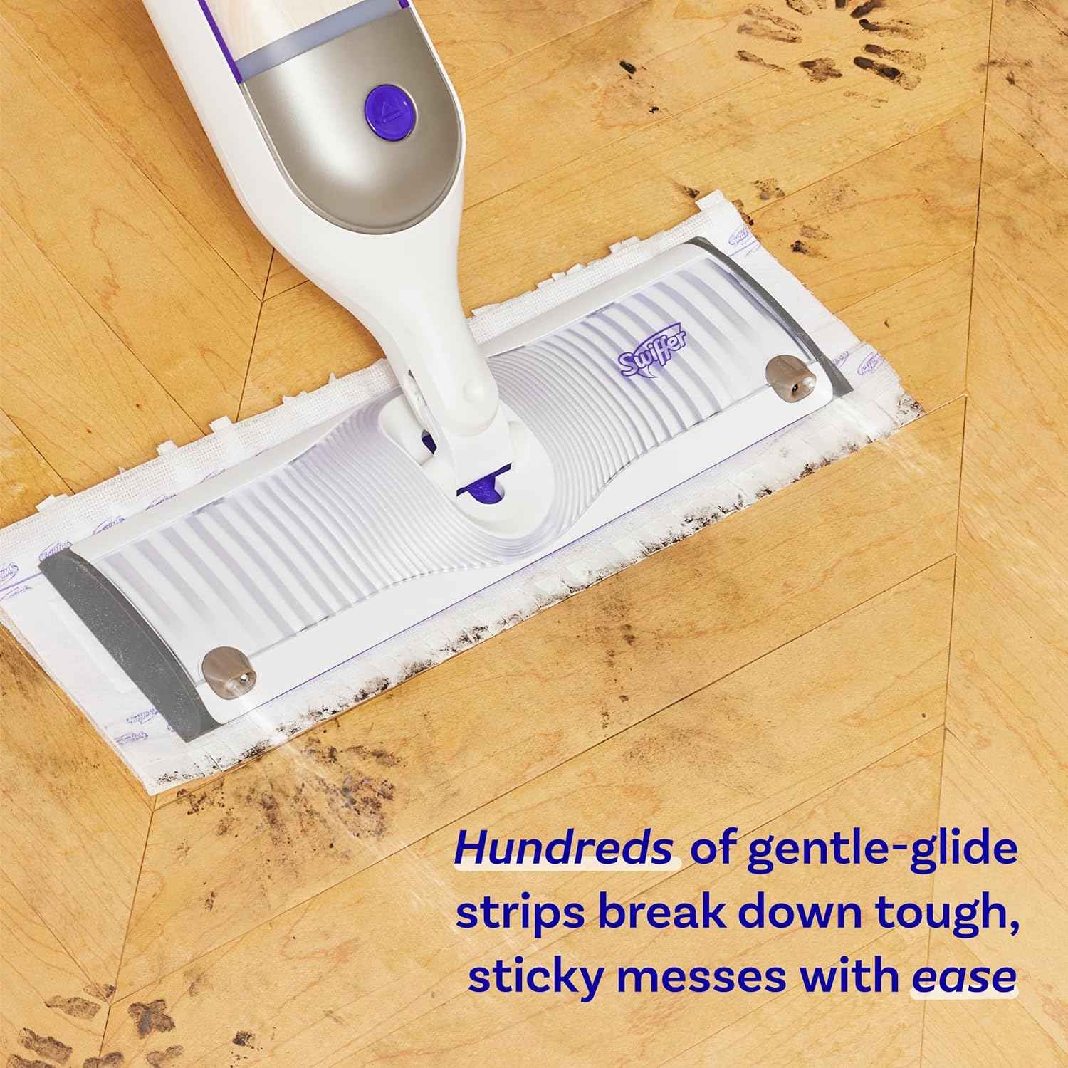 Swiffer PowerMop Wood Mopping Pad Refills for Floor Cleaning, 11 Count