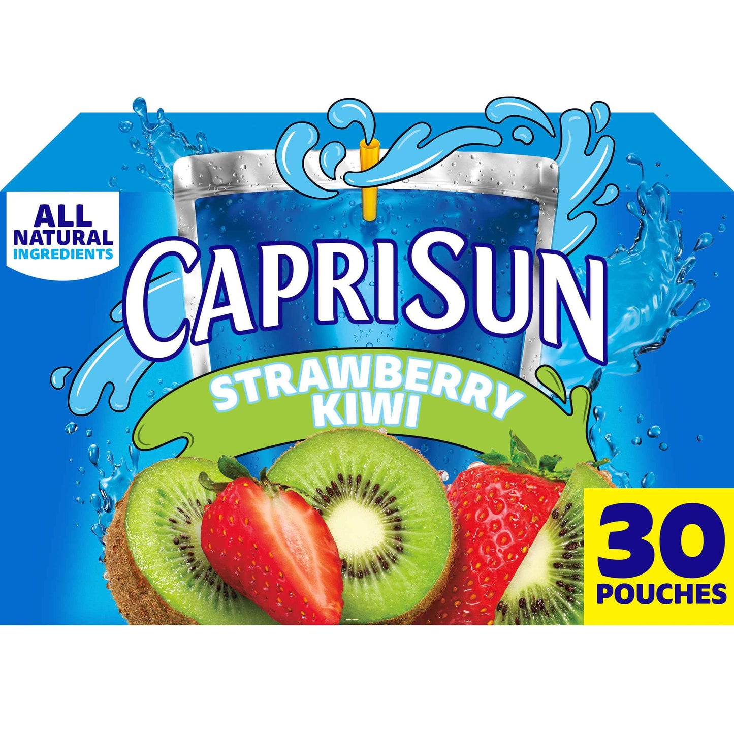 Capri Sun Flavored Juice Drink Blend from Concentrate with Other Natural Flavor Juice Drink Blend, for Strawberry Kiwi, All Natural Ingredients