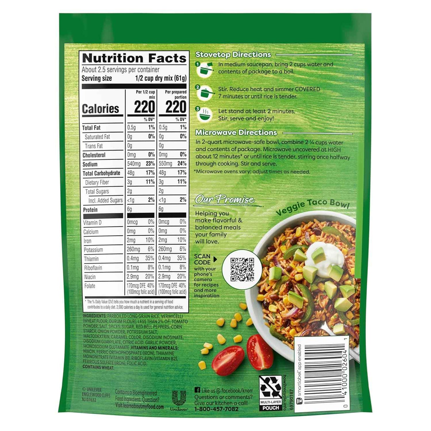 Knorr Rice Sides For a Tasty Rice Side Dish 5.4 oz