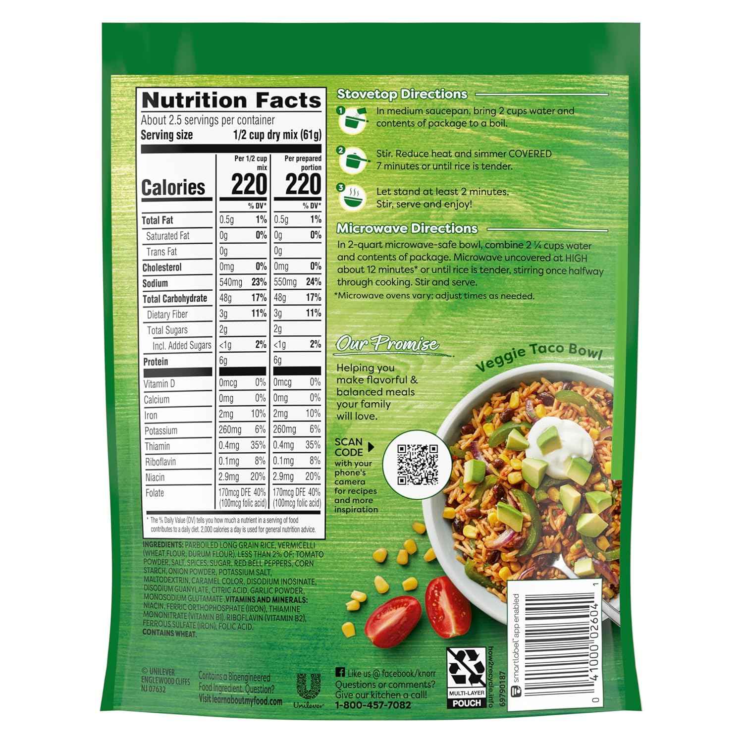 Knorr Rice Sides For a Tasty Rice Side Dish 5.4 oz