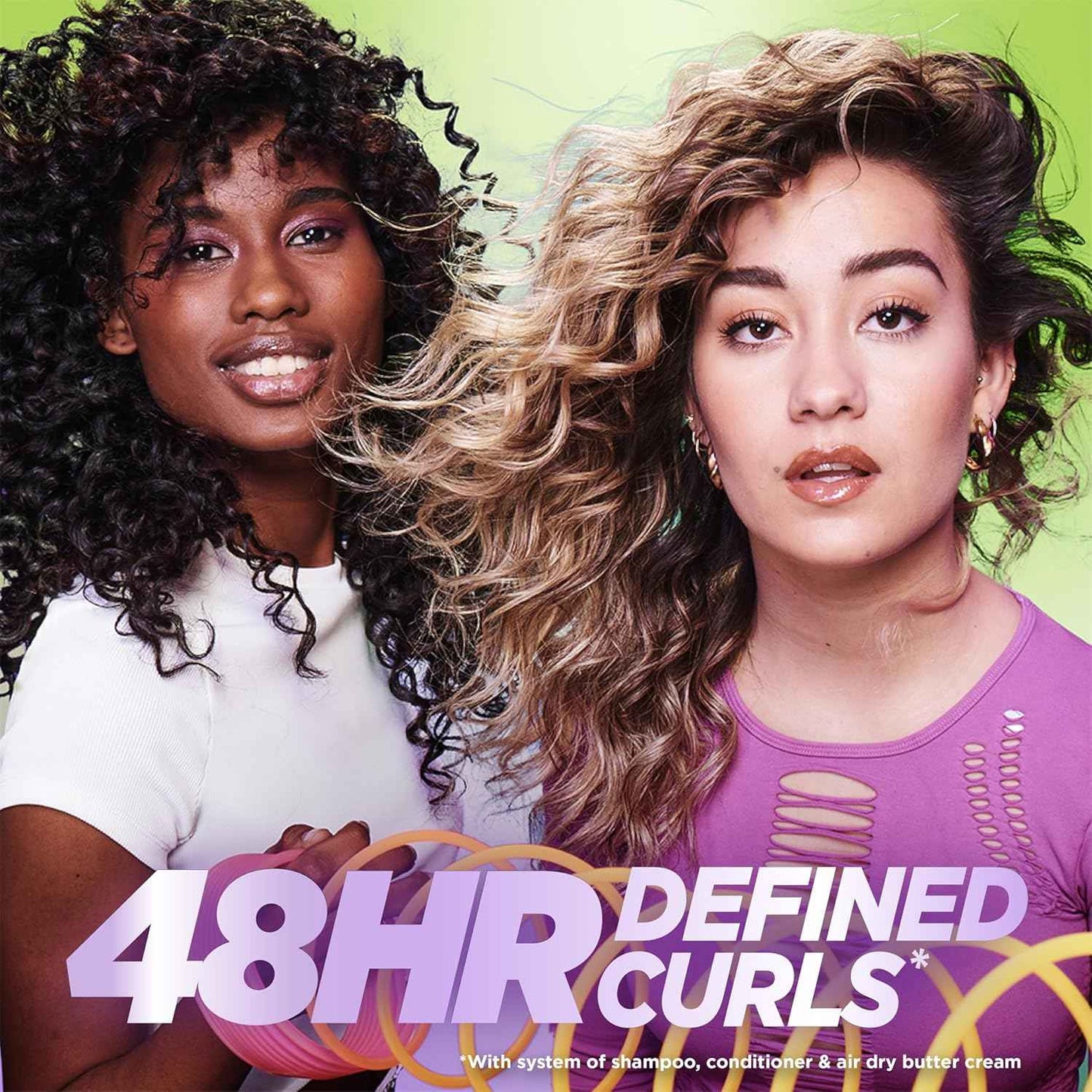 Garnier Fructis Curl Nourish Conditioner, Curly Hair Conditioner with Coconut Oil and Plant Protein, Up to 48HR Defined Curls for all Curl Types