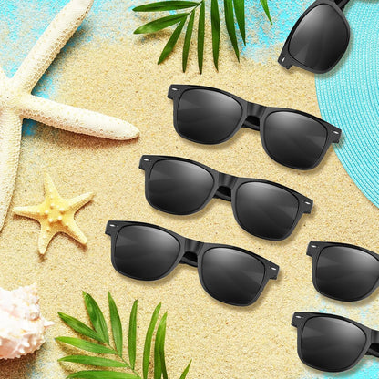 ASTARON_Black_Sunglasses_Bulk,_6/12/24/48_Pack_Sunglasses_Party_Favors_for_Summer_Beach_Pool_Birthday_Wedding_Party_Supplies