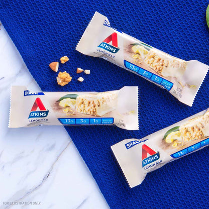 Atkins, High Protein Bar, Low Sugar and Low Carb, Keto Friendly Snack, Gluten Free, High in Fiber, Made with Real Almond Butter