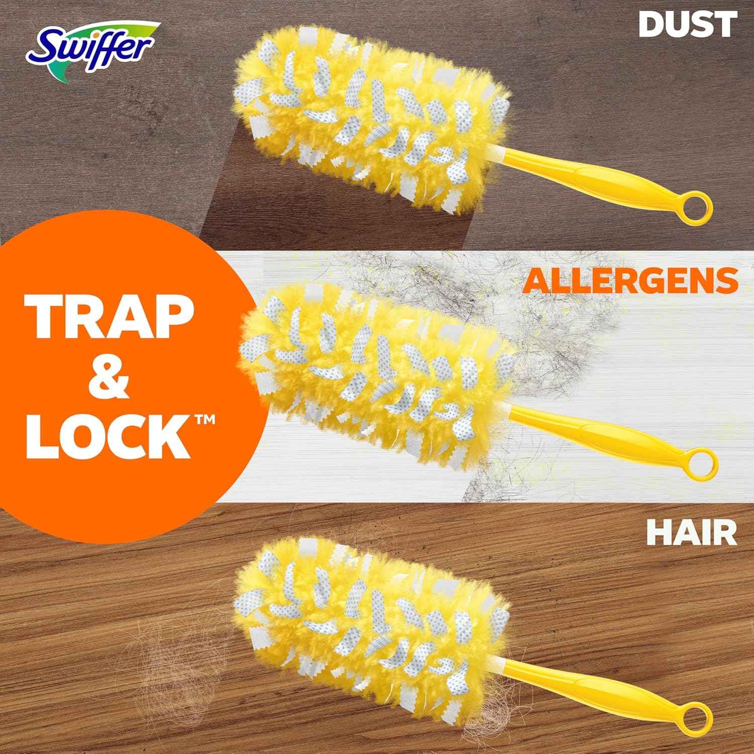 Swiffer Dusters Heavy Duty Multi-Surface Duster Refills for Cleaning, Lavender, 11 Count