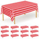 Red Plaid - 12pcs 54x108 in