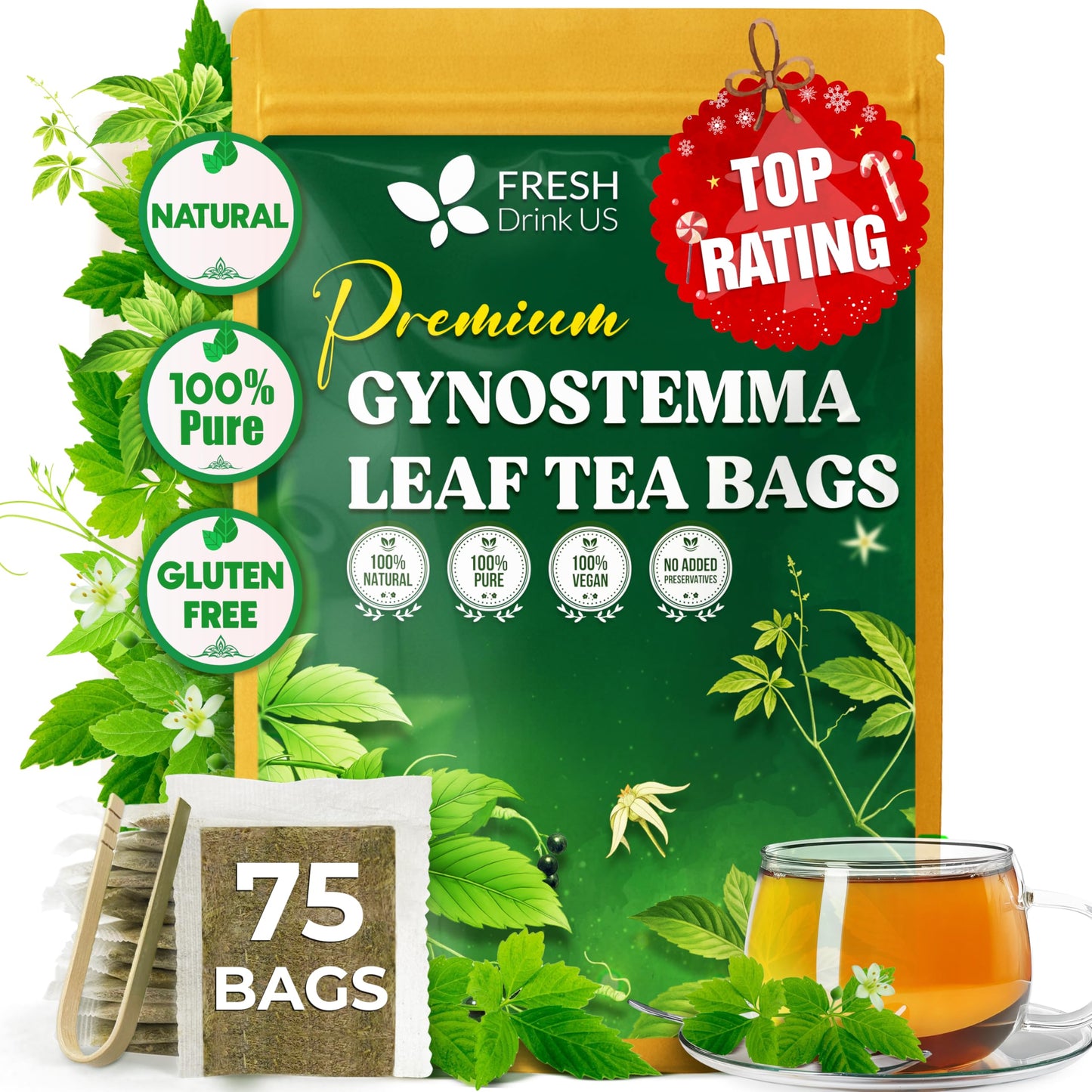 Jiaogulan - 75 Tea Bags