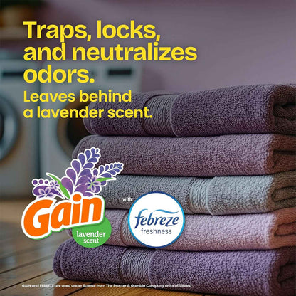 Glad ForceFlex Tall Kitchen Trash Bags, 13 Gal, Gain Lavender with Febreze