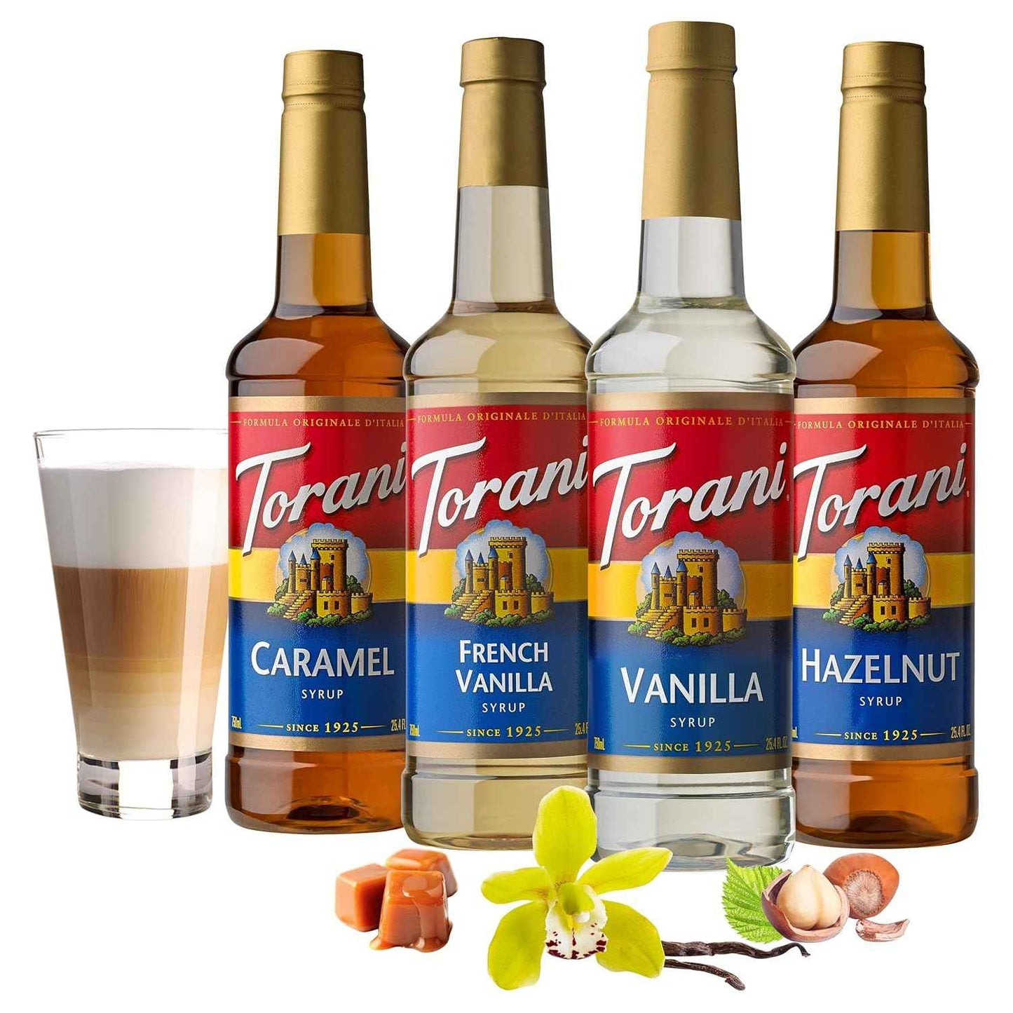 Torani Variety Pack, 25.4 Ounces (Pack of 4)