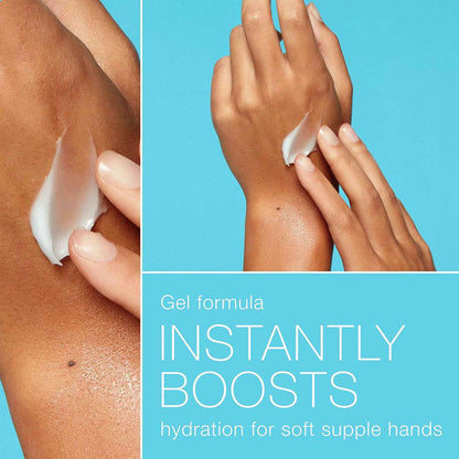 Neutrogena Hydro Boost Hydrating Hand Gel Cream with Hyaluronic Acid for Instantly Quenched, Soft & Supple Hands, Lightweight, Non-Greasy & Quick Absorbing Hand Lotion, Travel Size, 3 Oz