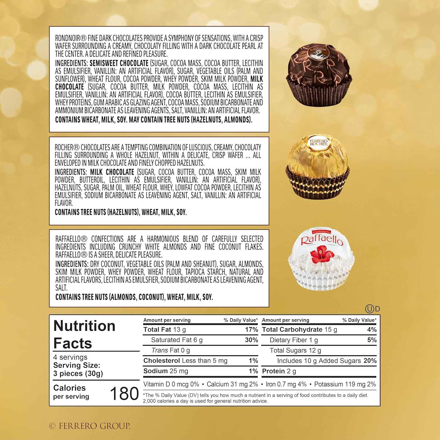 Ferrero Collection Gourmet Gift Box, Dark Chocolate and Coconut
