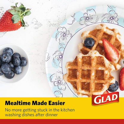 Glad_Round_Disposable_Paper_Plates,_Blue_Flower_Design,_Heavy_Duty_Soak_Proof_Cut_Resistant_Microwave_Safe_Plates_for_Meals,_Parties,_Picnics,_and_Events,_10_Inch,_50_Count