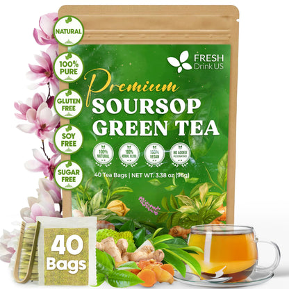 Soursop - 40 Tea Bags (Green)
