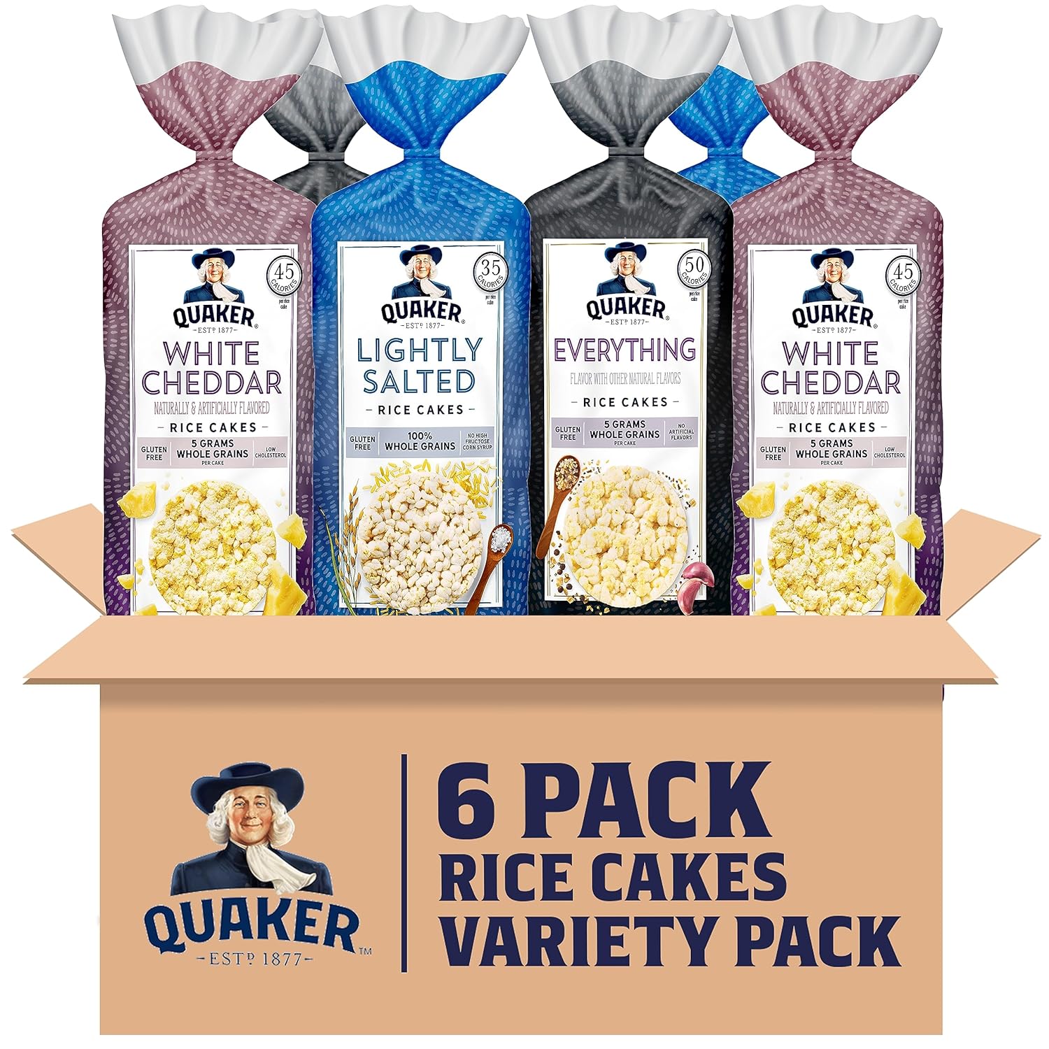 Quaker_Large_Rice_Cakes,_3_Flavor_Topper_Variety_Pack,_Pack_of_6