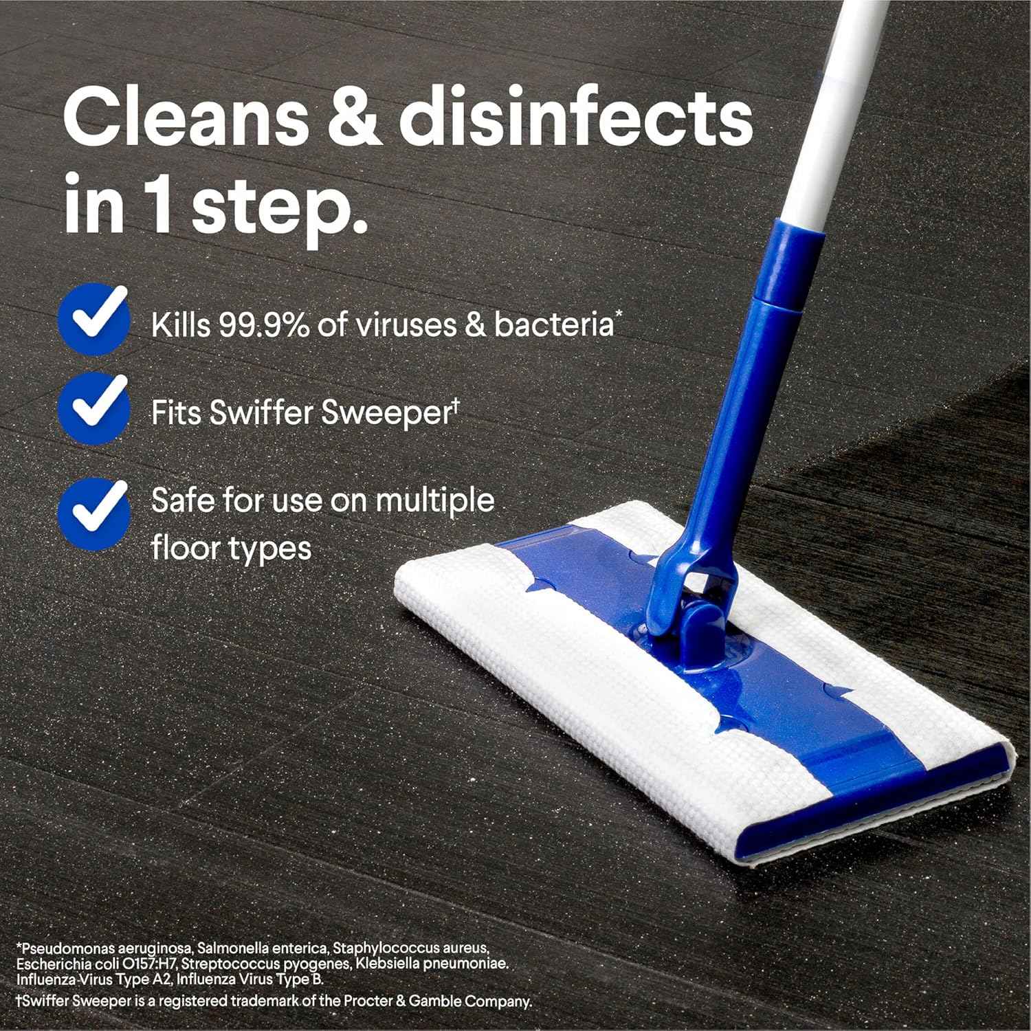 Clorox Scentiva Disinfecting Wet Mop Pad, Disposable Mop Heads