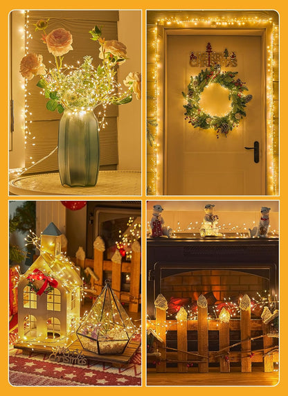 Flowing_Fairy_Lights_Plug_in_with_14_Modes,_10FT_388LED_Twinkle_Firecrackers_String_Lights_Indoor_Waterproof,_Christmas_Tree_Cluster_Lights_for_Bedroom_Garland_Christmas_Decor,_Warm_White