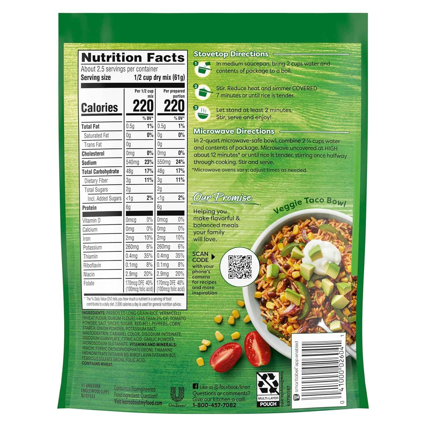 Knorr Rice Sides For a Tasty Rice Side Dish 5.4 oz