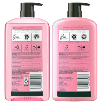 Herbal Essences Shampoo & Conditioner Set, Rose Hips - Smooth Collection, Paraben-Free, Color-Safe, Shiny Hair with Jojoba & Vitamin E, 29.2 Fl Oz Each, 2-Pack