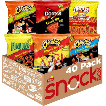 Frito-Lay Doritos & Cheetos Mix Variety Pack, 2.42 Pounds, (Pack of 40)