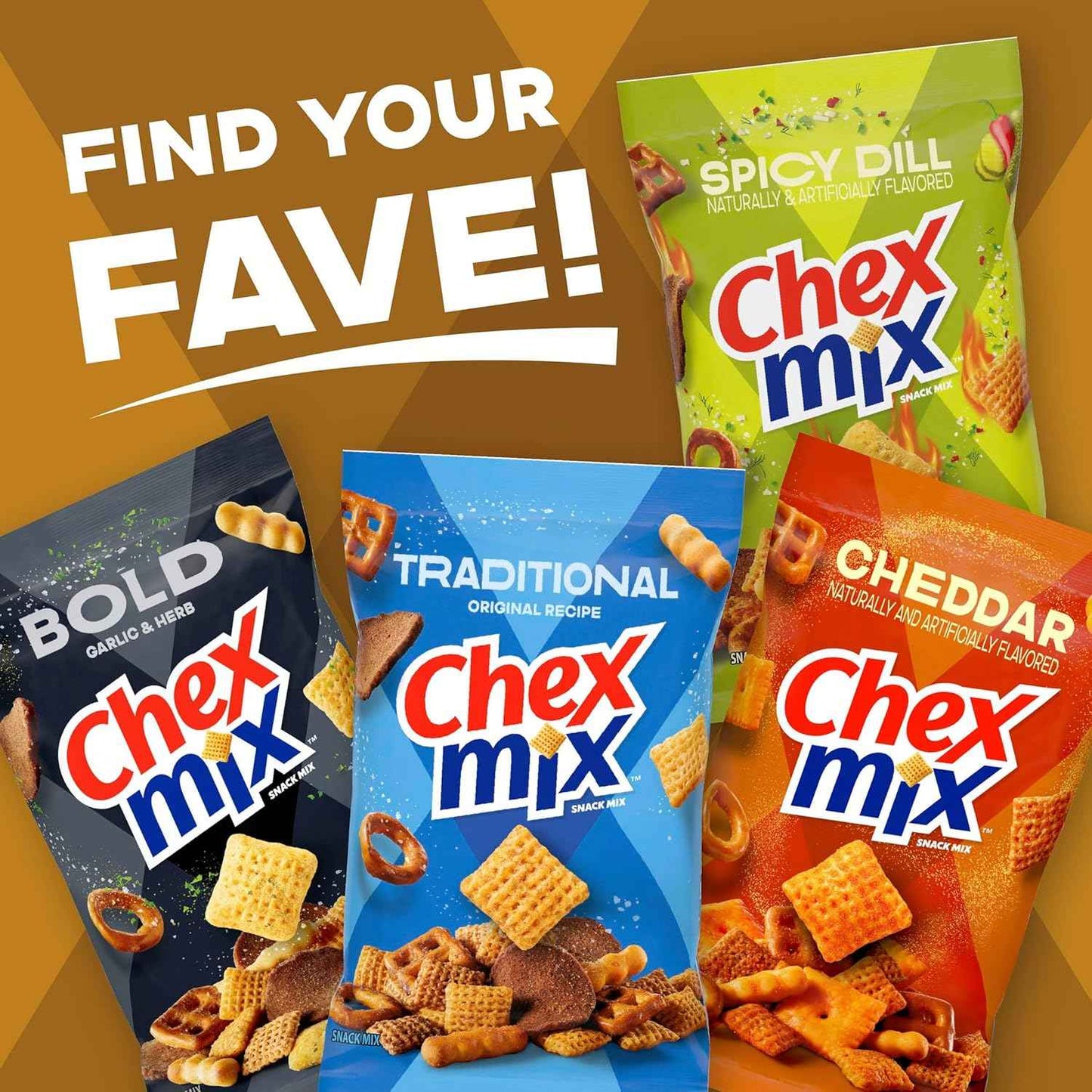 Chex Mix Turtle Snack Mix, Indulgent Snack Bag