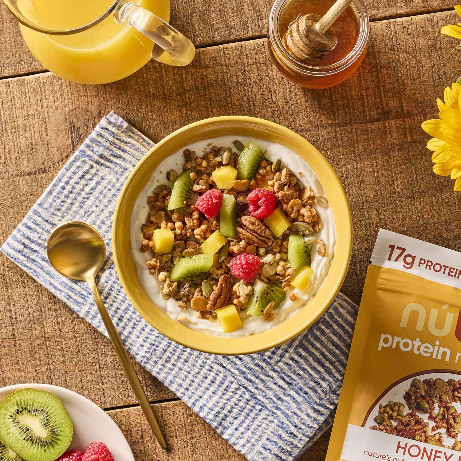 NuTrail 17g Protein Nut Granola Cereal, Variety Pack, No Sugar Added, Keto, Low Carb, Gluten Free, Grain Free, Healthy Breakfast 8 oz. 3 Count