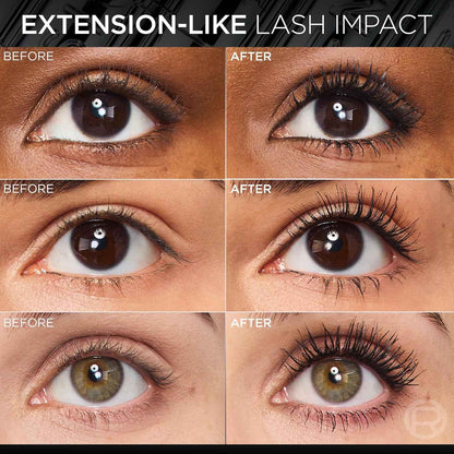 L'Oreal Paris Extensionist Mascara, Lengthening, Volumizing, and Curling Formula For a Lash Extension Eye Makeup Look, Washable