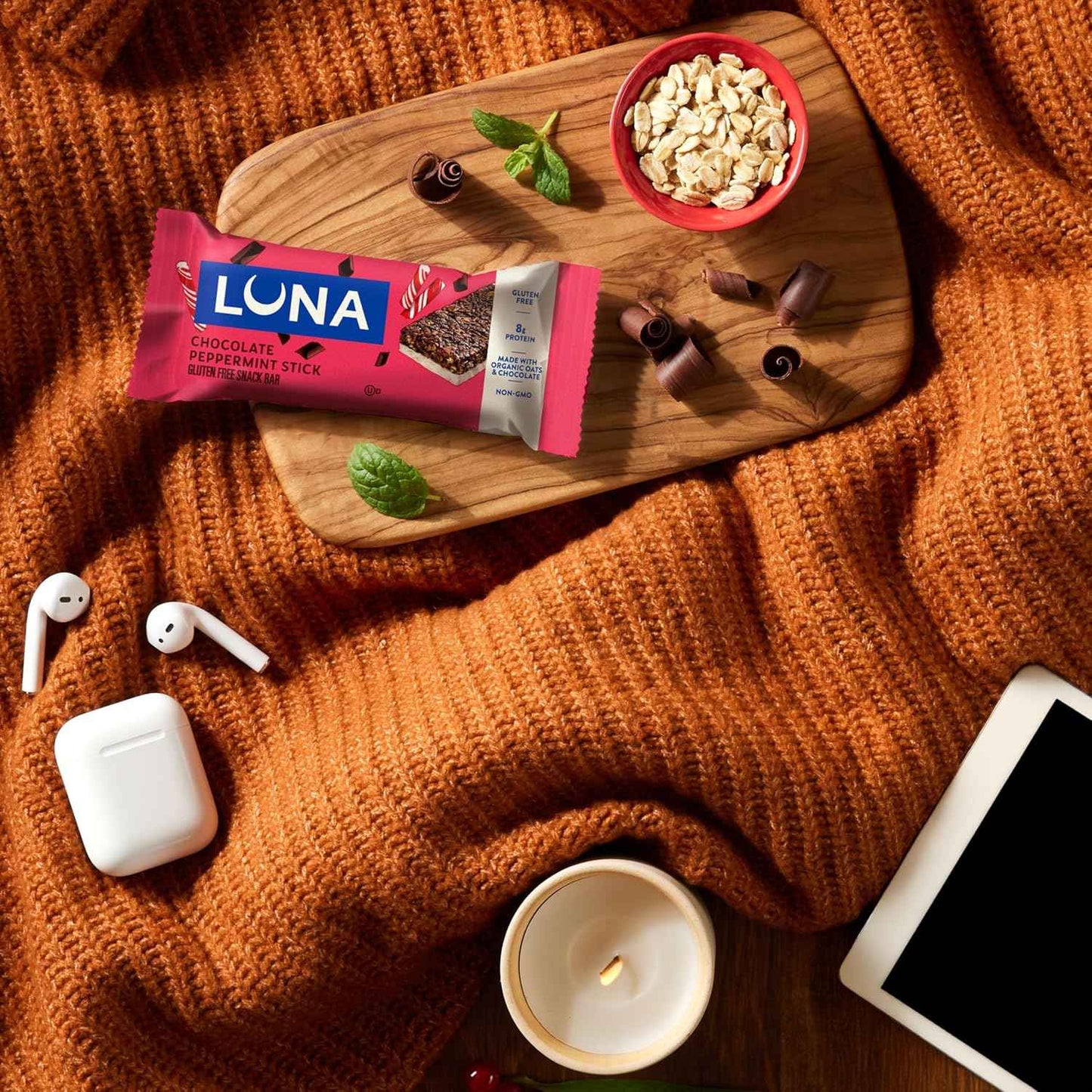 LUNA Bar - Variety Pack - 6 Flavors - Gluten Free Snack Bars - Non-GMO - Protein Bars - Made with Organic Oats (12 Pack)