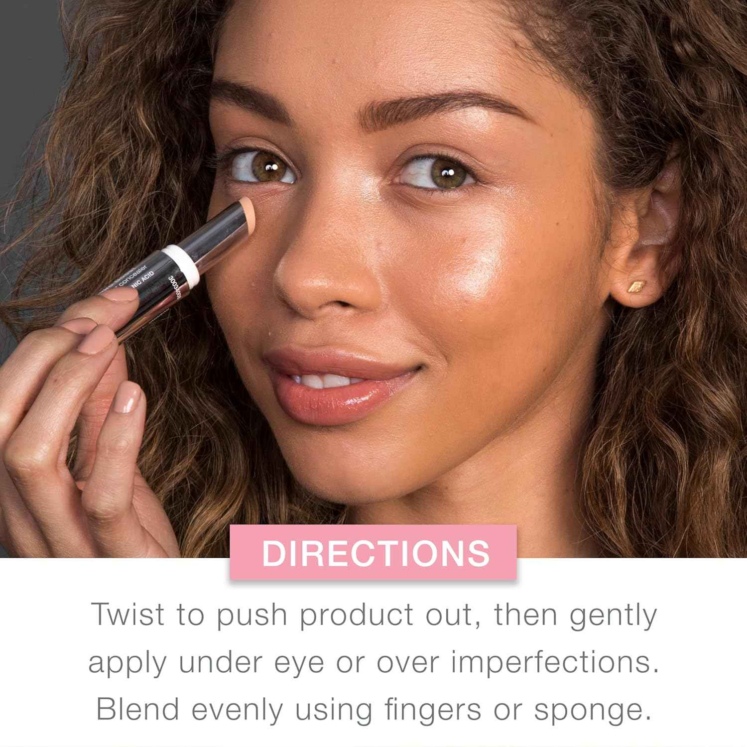 Neutrogena Hydro Boost Hydrating Concealer Stick, Oil-Free, Lightweight Cover-Up Makeup with Hyaluronic Acid Refreshes Dry Skin & Provides Buildable Coverage