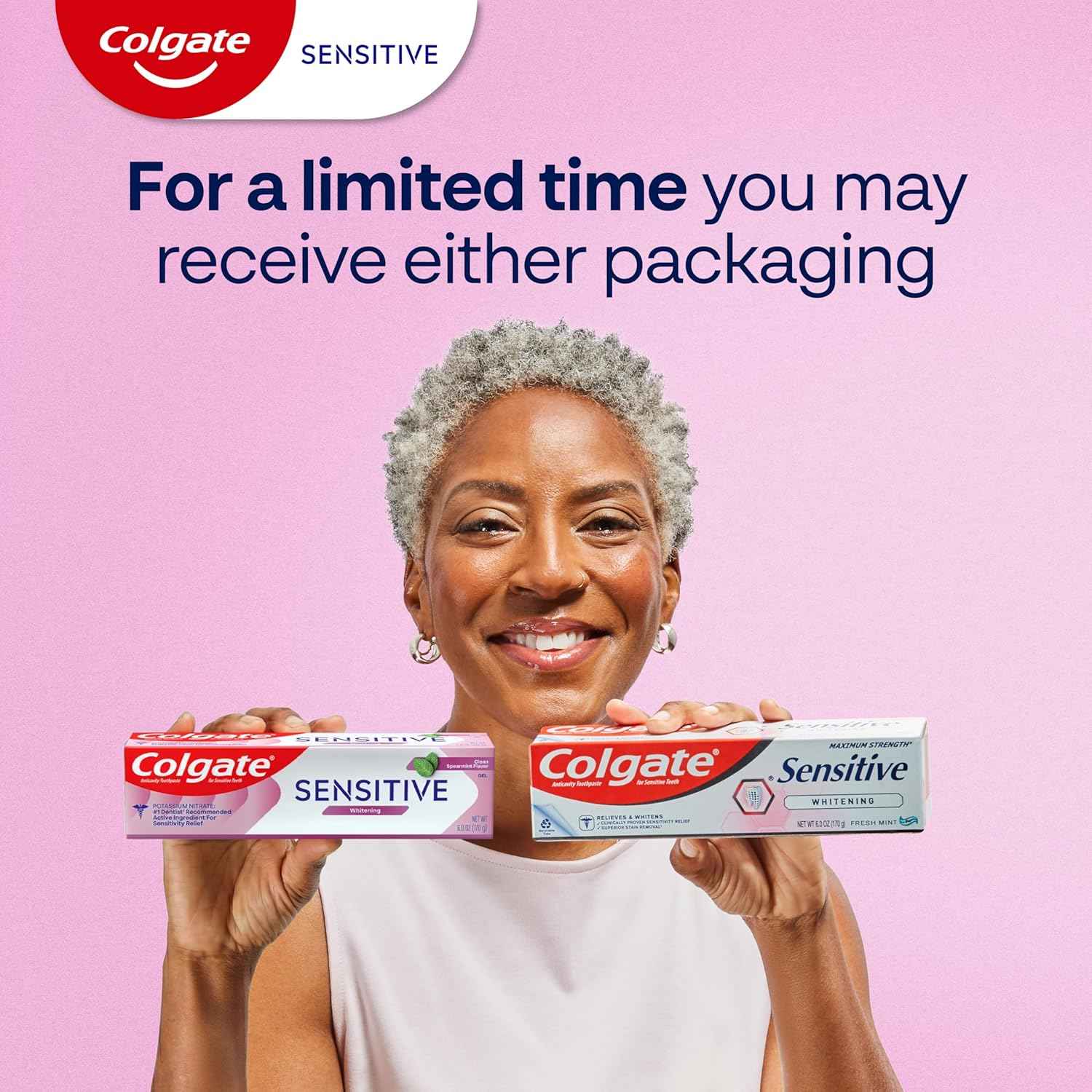 Colgate Whitening Toothpaste for Sensitive Teeth, Enamel Repair and Cavity Protection, Fresh Mint Gel, 6 Oz (Pack of 3)