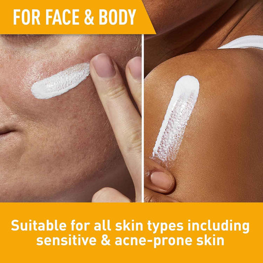 CeraVe Hydrating Sheer Sunscreen with SPF 30 for Face and Body, Mineral & Chemical Sunscreen for Men & Women with Zinc Oxide, Hyaluronic Acid and Ceramides, Paraben-Free + Fragrance-Free