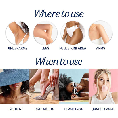 Veet Professional 2 Minute Cream for All Skin Types with Shea Butter, Full Bikini & Pubic Hair Removal, Dermatologically Tested, 13.5 FL OZ Bottle w/Spatula
