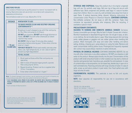 Clorox®_Pool&Spa™_Shock_XTRABLUE®_Plus,_Kills_Bacteria_&_Algae_in_Swimming_Pools,_Swim-Ready_in_15_Minutes,_(12-Pack),_Granular