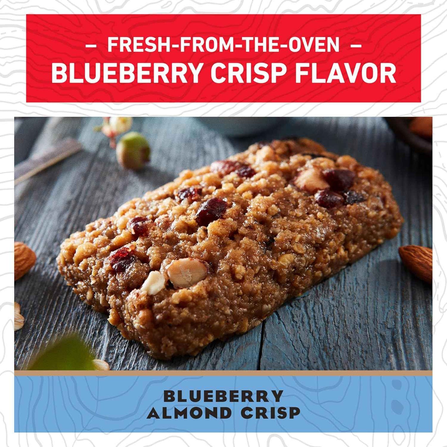 CLIF BAR - Energy Protein Bars - Blueberry Almond Crisp - Made with Organic Oats - Energy Bars - Non-GMO