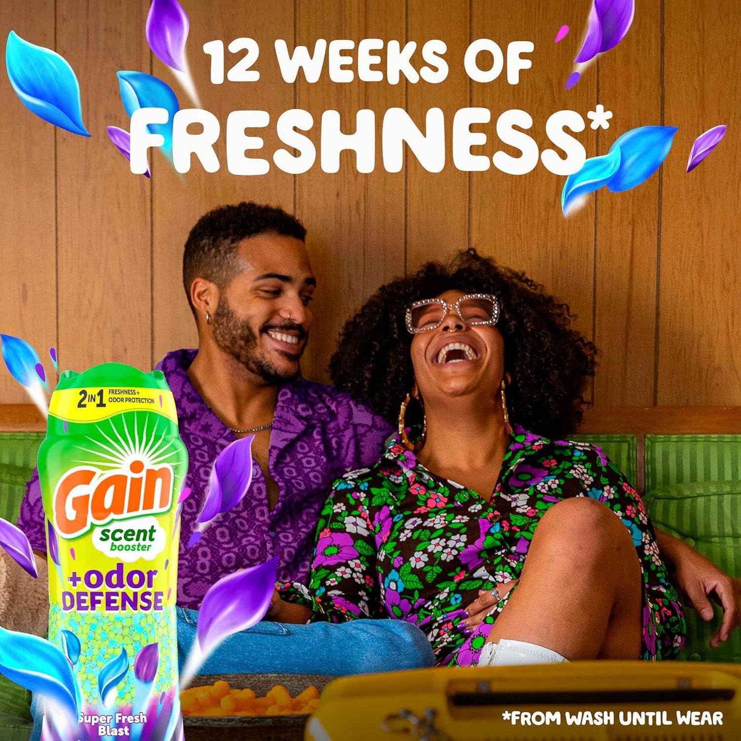 Gain Odor Defense In-wash Scent Booster, Super Fresh Blast scent, 2 in 1 Freshness plus Odor Protection, laundry scent beads