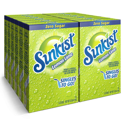 Sunkist Soda Singles To Go Drink Mix, 0.53 OZ, 6 Count (Pack of 12)