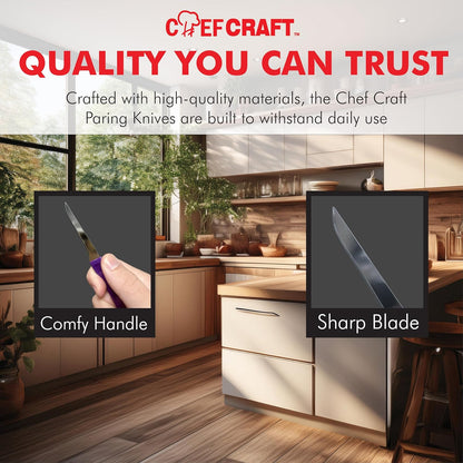 Chef_Craft_Select_Paring_Knife_Set,_2.5_inch_blade_6_inch_in_length_4_piece_set,_Assorted