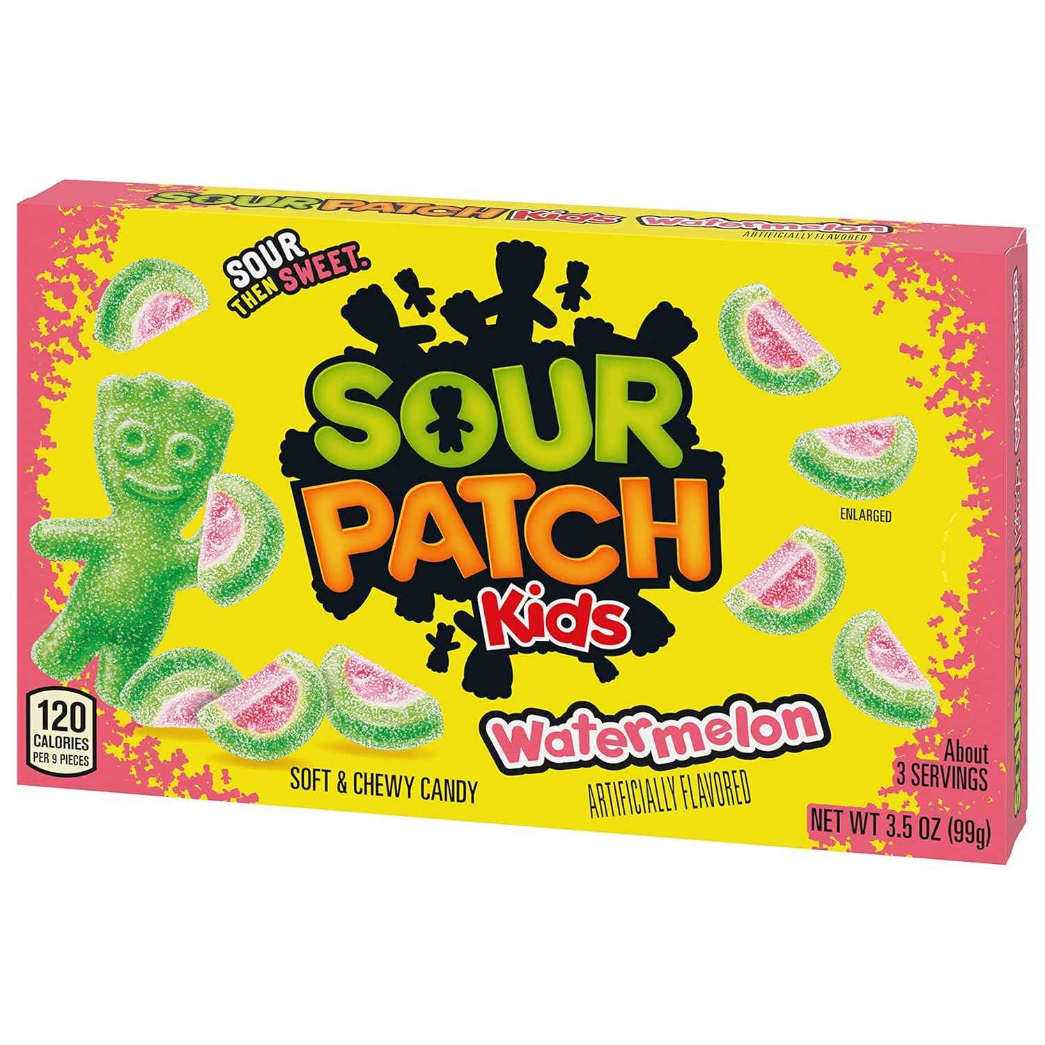 SOUR PATCH KIDS Watermelon Soft & Chewy Candy, Bulk Candy, 12 - 3.5 oz Boxes