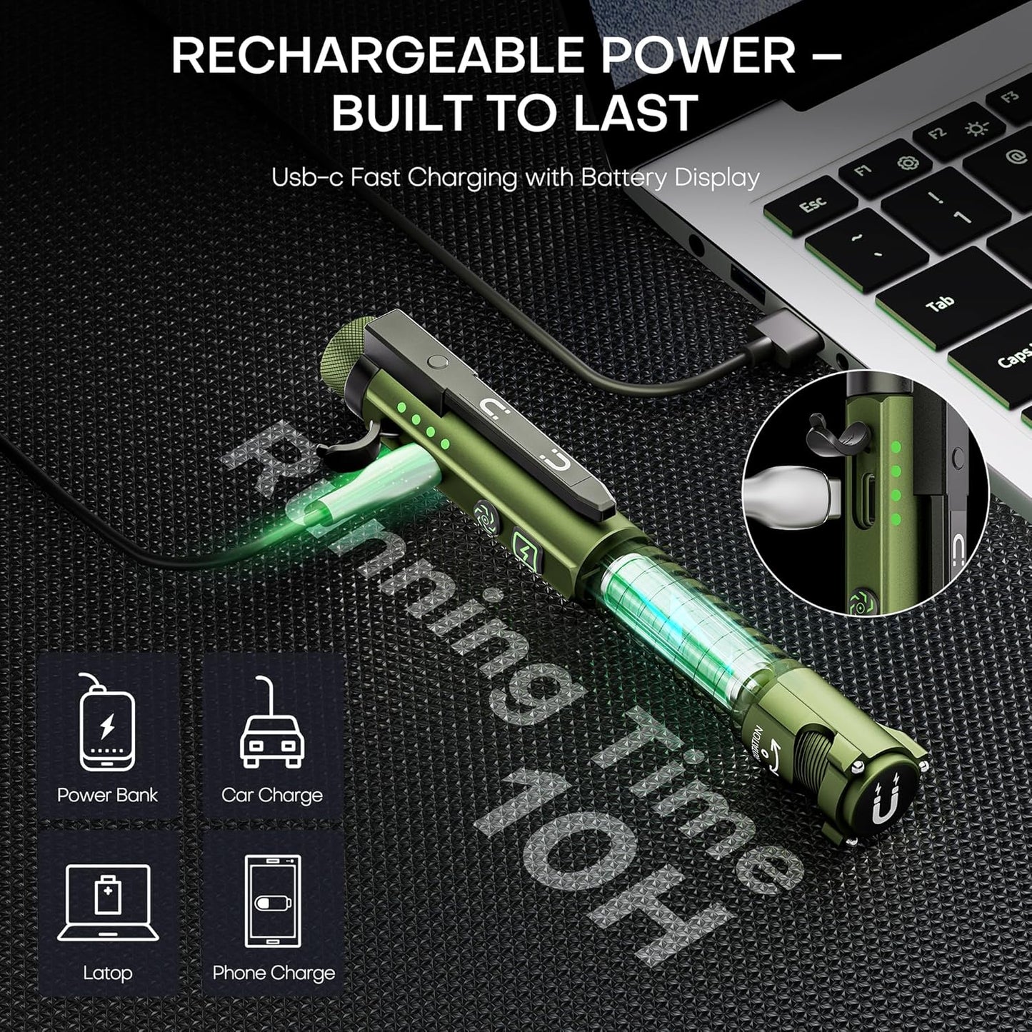 EDC_Flashlight_Rechargeable,800_Lumen_Small_Flashlight_with_Magnetic_Clip_&_Base,_11_Modes_LED_Flashlight,Glass_Breaker&Bottle_Opener,_USB-C_Flashlight_for_Working,Home_and_Emergency
