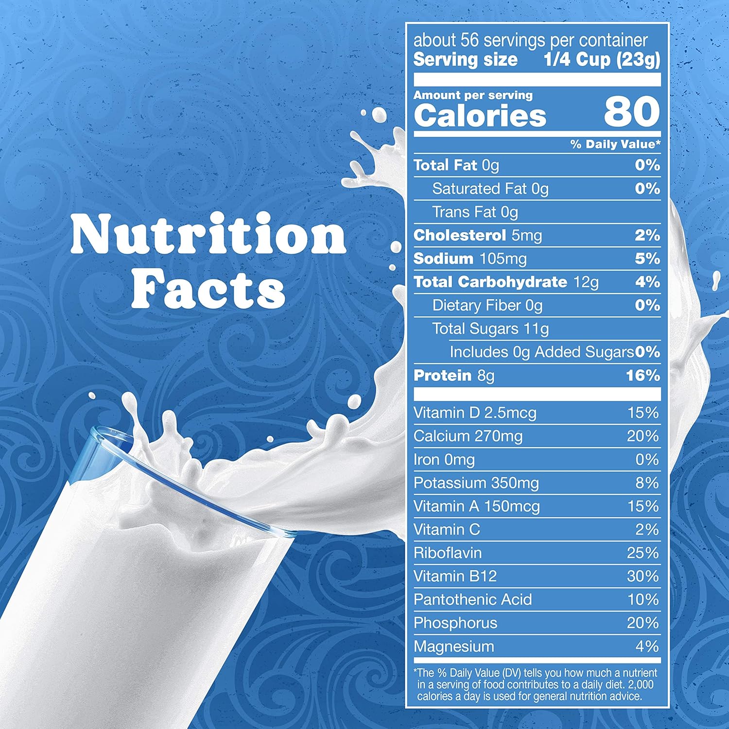 Swiss_Miss_Shelf_Stable_Nonfat_Dry_Powdered_Milk,_Hot_Cocoa_Bar_Supplies,_45.43_oz._Canister_–_Fortified_with_Vitamins_A_and_D,_Excellent_Source_of_Calcium