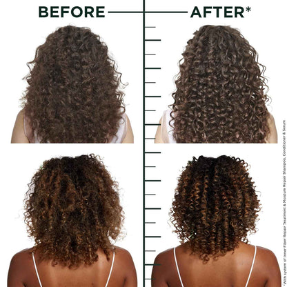 Garnier Fructis Hair Filler Moisture Repair Serum Treatment, Moisturizing Hair Serum for Curls and Waves with Hyaluronic Acid
