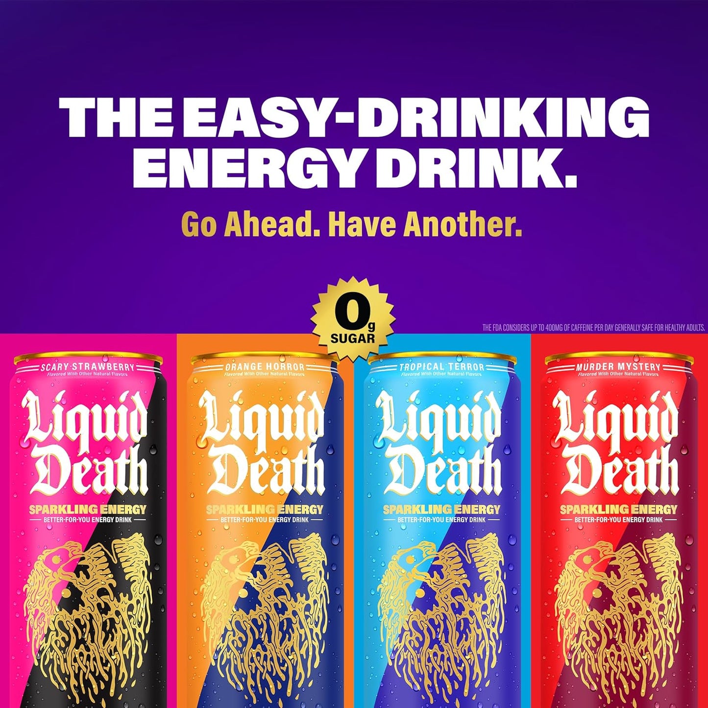 Liquid_Death_Sparkling_Energy_Variety_Pack,_Zero_Sugar_Energy_Drink,_Unextreme_Caffeine_100mg,_Essential_Vitamins,_3_Flavors:_Strawberry,_Orange,_and_Murder_Mystery,_12_Fl_Oz_(Pack_of_12)