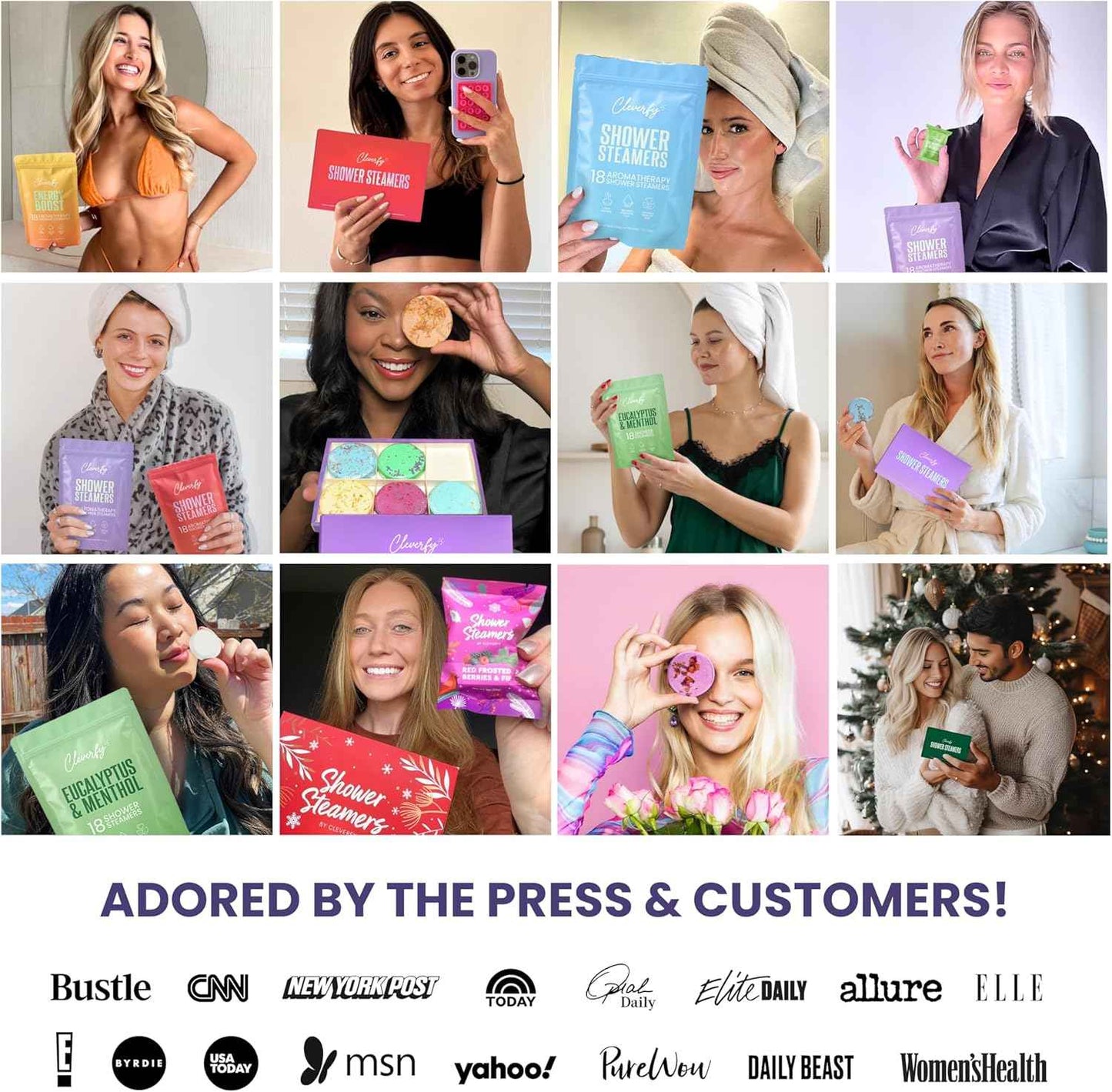 Cleverfy Shower Steamers Aromatherapy - Easter Basket Stuffers for Teens and Adults - Easter Gifts for Women and Men, Girls and Boys
