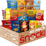 Frito Lay Ultimate Classic Snacks Package, Variety Assortment of Chips, Cookies, Crackers, & Nuts, (Pack of 40) (Packaging May Vary)